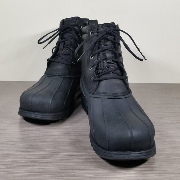 UGG Rain Ready Gatson Mid Boot, Black Waterproof Leather, Mens Size 10 / 43 - Picture 4 of 12
